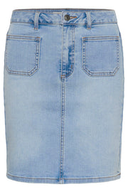 Kaffe Denim Skirt Karla Light Blue Washed Denim - OAK Fashion Noordwolde