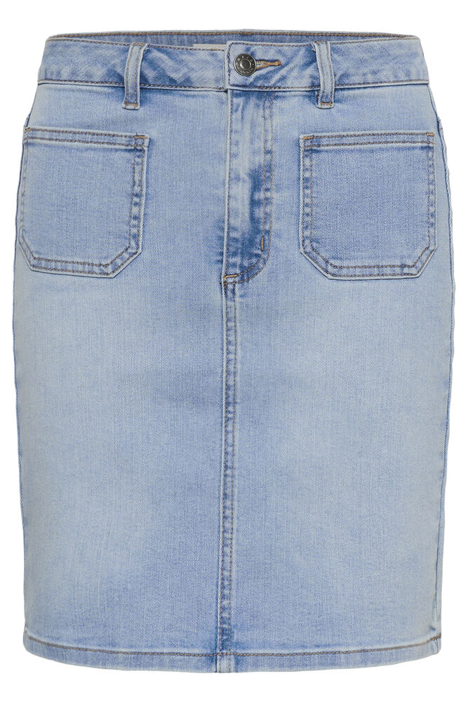 Kaffe Denim Skirt Karla Light Blue Washed Denim - OAK Fashion Noordwolde