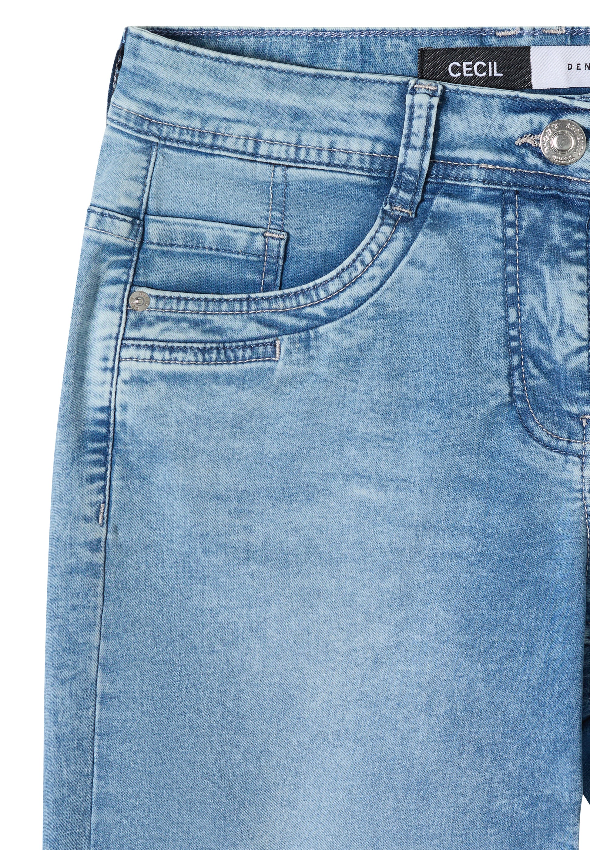 Cecil Short Scarlett Denim - OAK Fashion Noordwolde