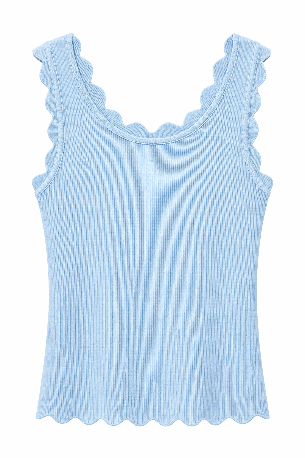 Oak Singlet met Schulprand Denim - OAK Fashion Noordwolde