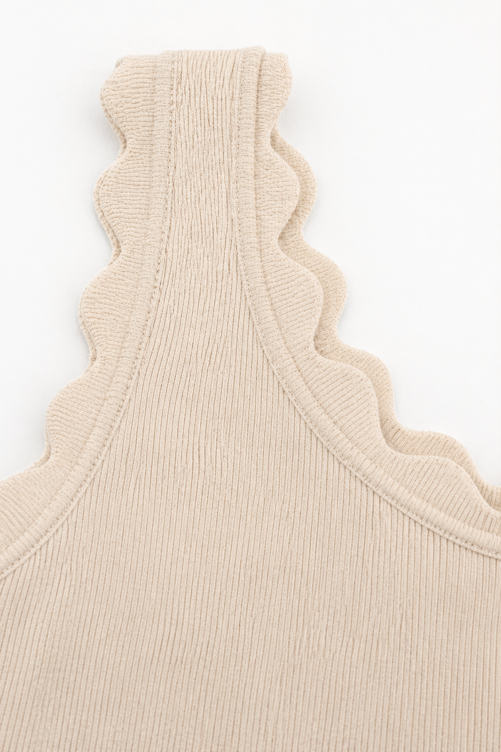 Oak Singlet met Schulprand Bruin - OAK Fashion Noordwolde