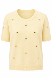 Oak Top met Hartjes Geel - OAK Fashion Noordwolde