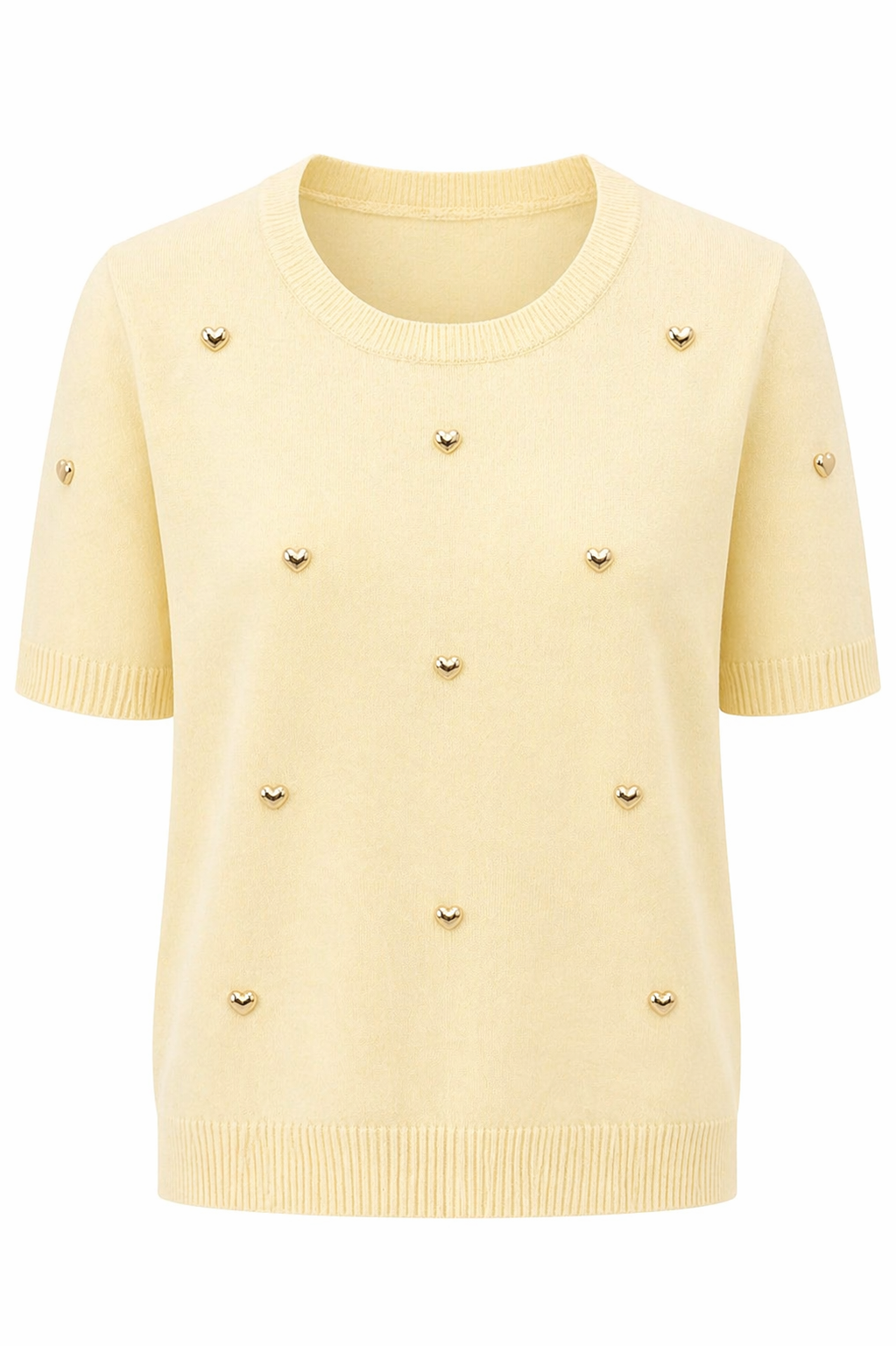 Oak Top met Hartjes Geel - OAK Fashion Noordwolde