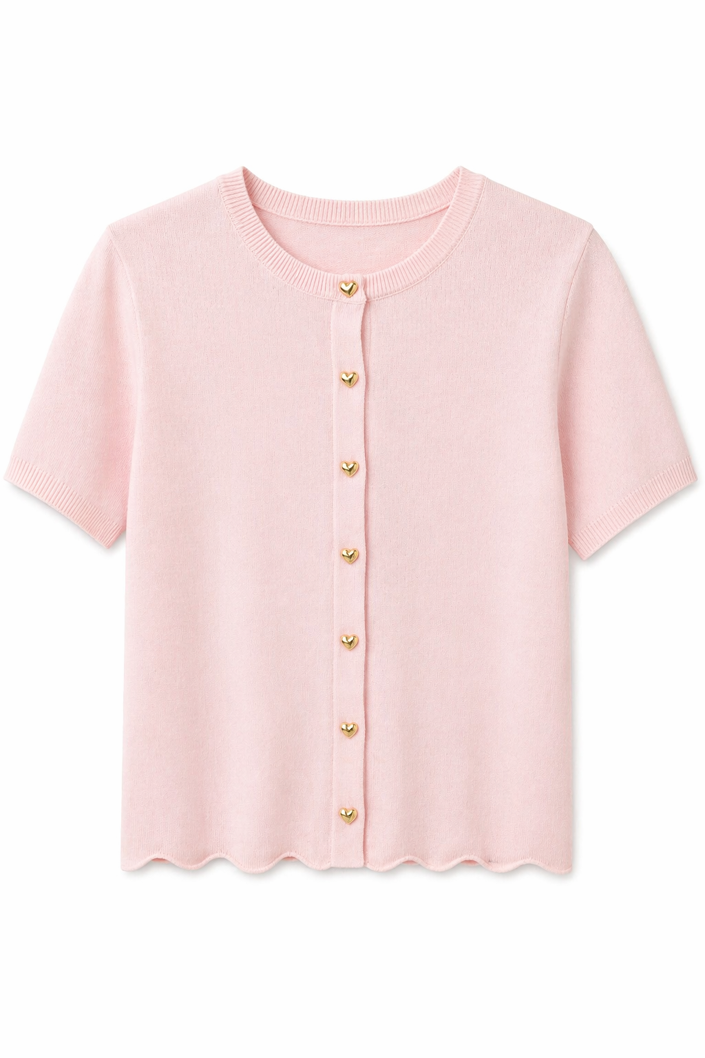 Oak Vestje met Hartjesknoop Roze - OAK Fashion Noordwolde