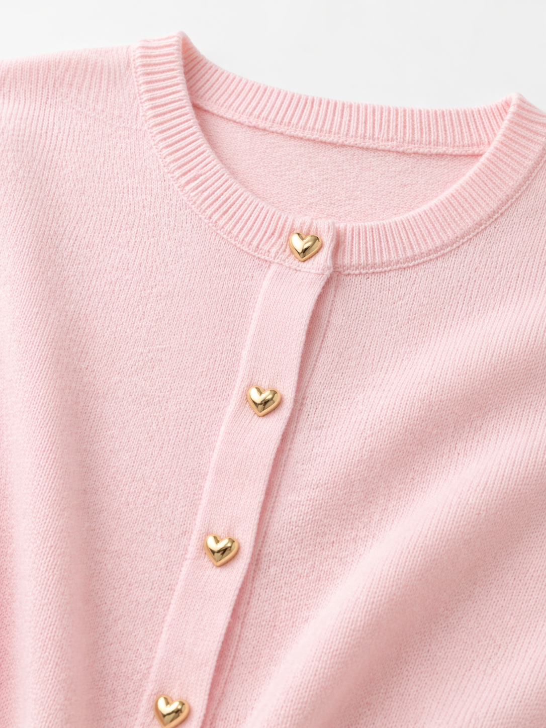 Oak Vestje met Hartjesknoop Roze - OAK Fashion Noordwolde
