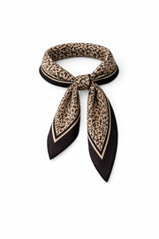 Oak Sjaal Satijn Leopard Bruin - OAK Fashion Noordwolde