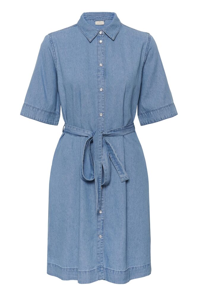 Kaffe Denim Dress Jade Medium Blue Chambray - OAK Fashion Noordwolde