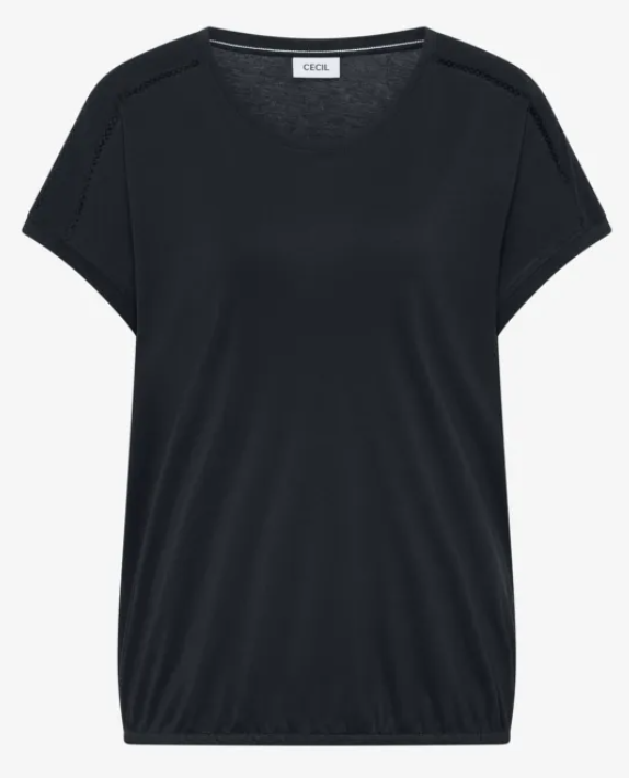 Cecil Top Solid Groen - OAK Fashion Noordwolde