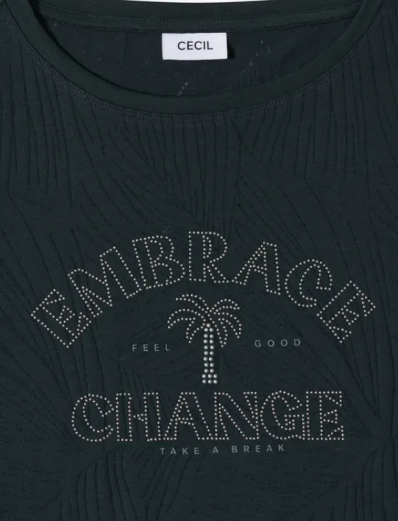 Cecil Top Embrace Groen - OAK Fashion Noordwolde