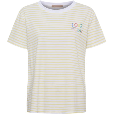 Marta du Chateau T-shirt Fiora Geel - OAK Fashion Noordwolde
