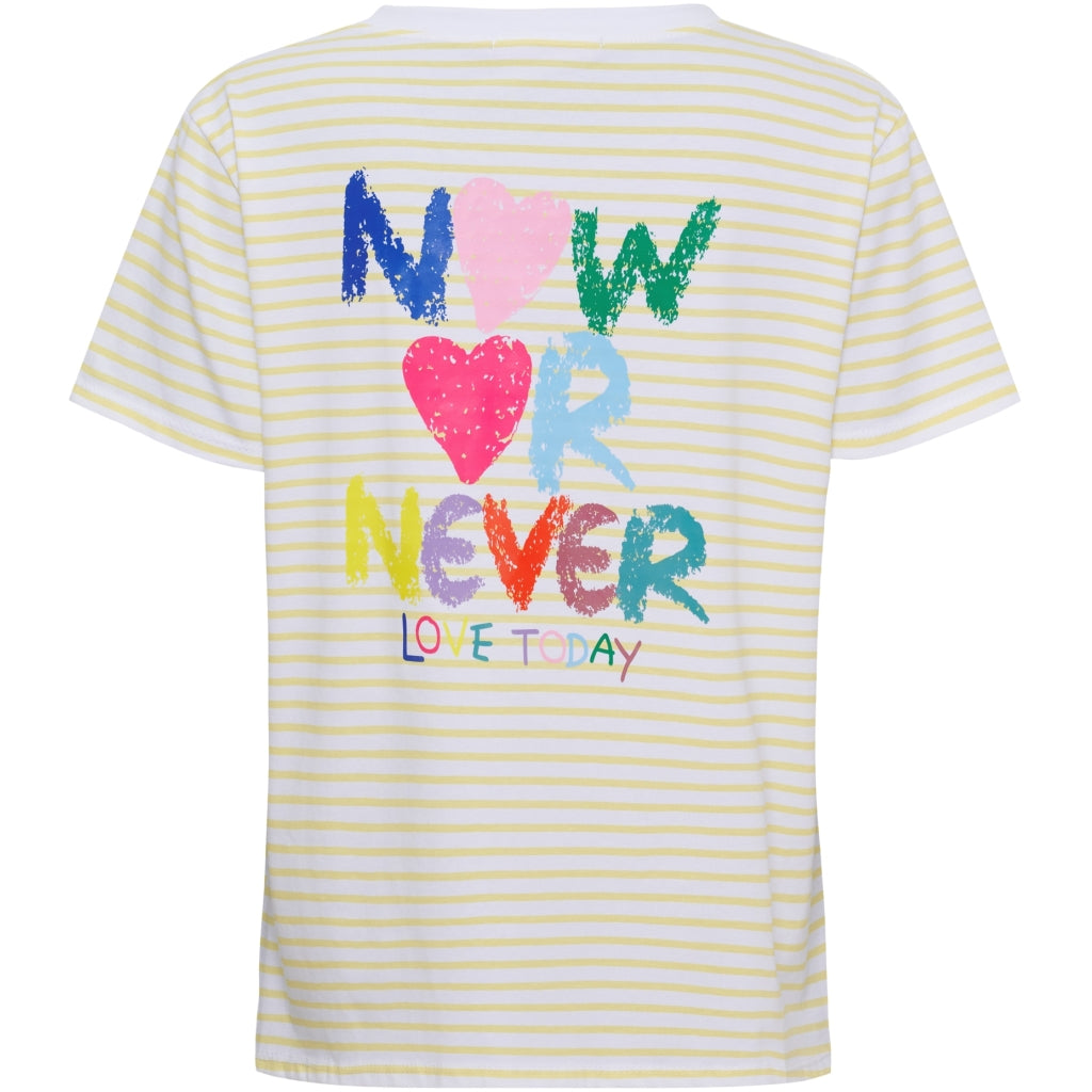 Marta du Chateau T-shirt Fiora Geel - OAK Fashion Noordwolde
