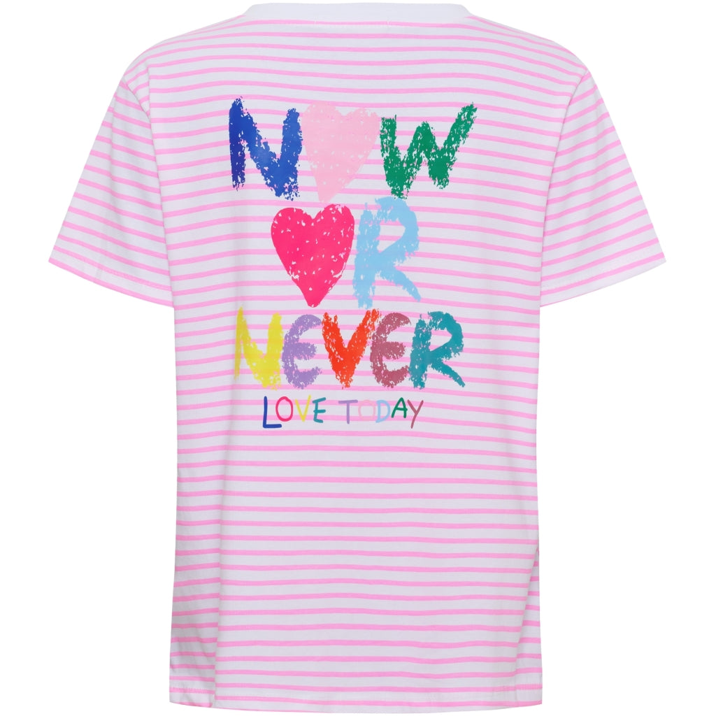 Marta du Chateau T-shirt Fiora Roze - OAK Fashion Noordwolde