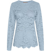 Marta du Chateau Kanten Top Milley Blauw - OAK Fashion Noordwolde