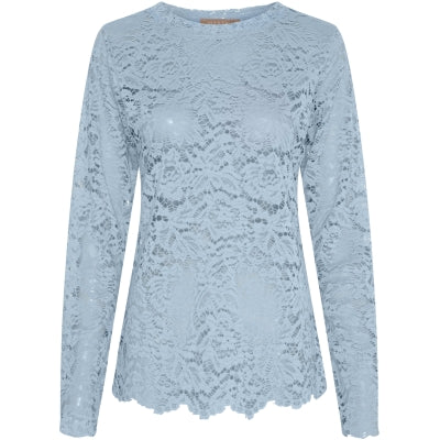 Marta du Chateau Kanten Top Milley Blauw - OAK Fashion Noordwolde