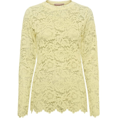 Marta du Chateau Kanten Top Milley Geel - OAK Fashion Noordwolde