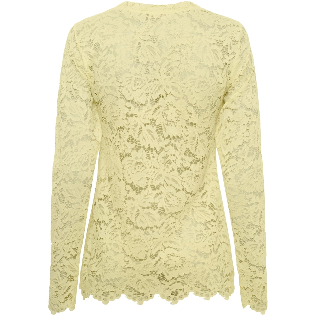 Marta du Chateau Kanten Top Milley Geel - OAK Fashion Noordwolde