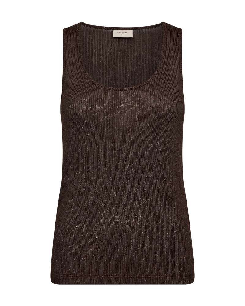 Freequent Top Matter Bruin - OAK Fashion Noordwolde