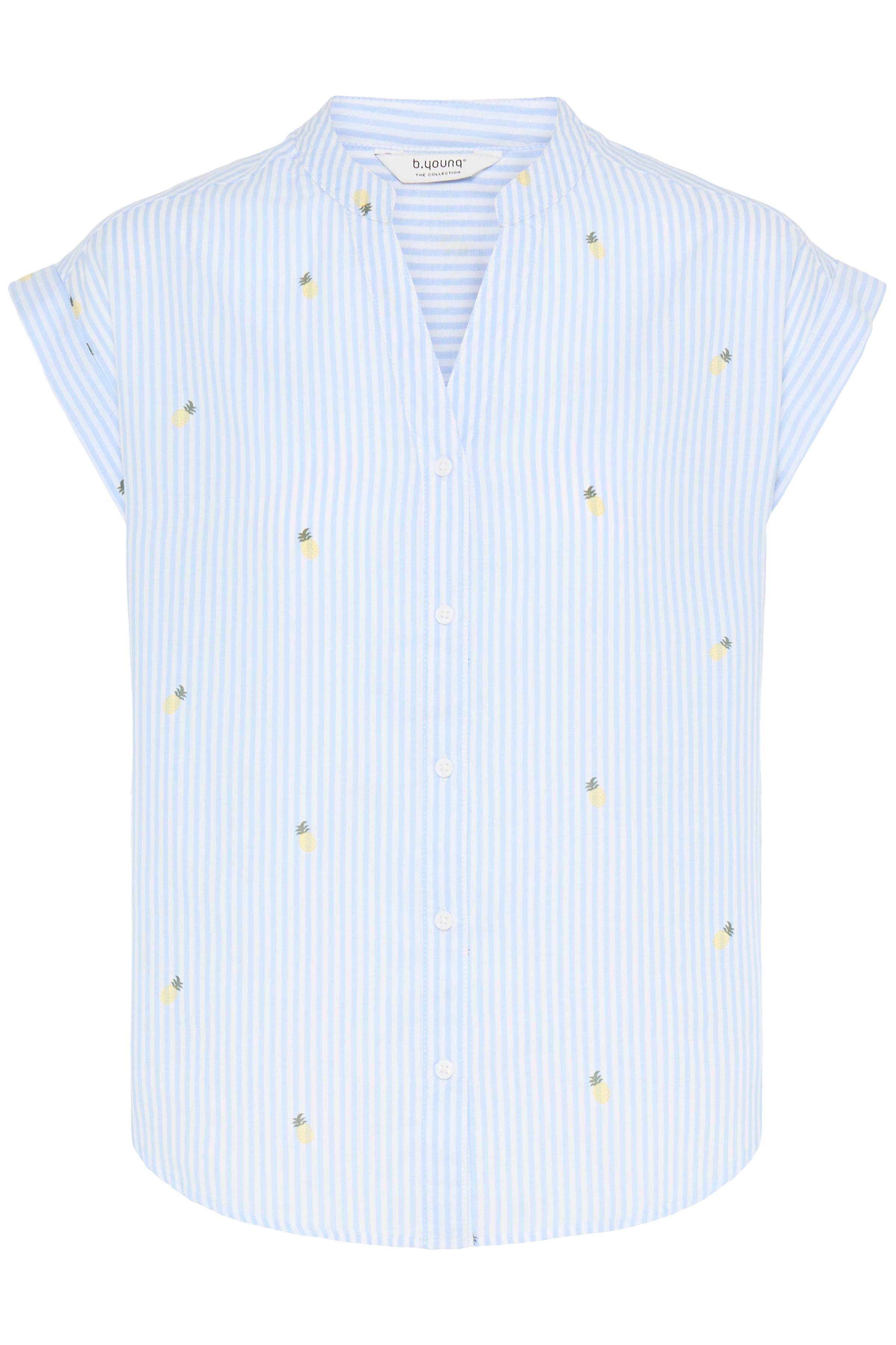 B. Young Blouse Isilas BLUE STRIPE PINEAPPEL - OAK Fashion Noordwolde