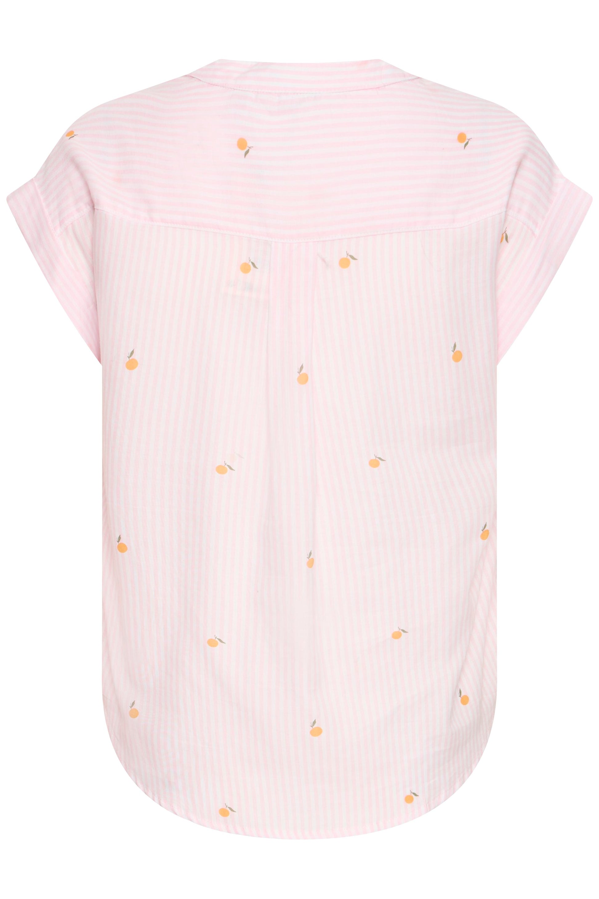 B. Young Blouse Isilas PINK STRIPE PEACH - OAK Fashion Noordwolde