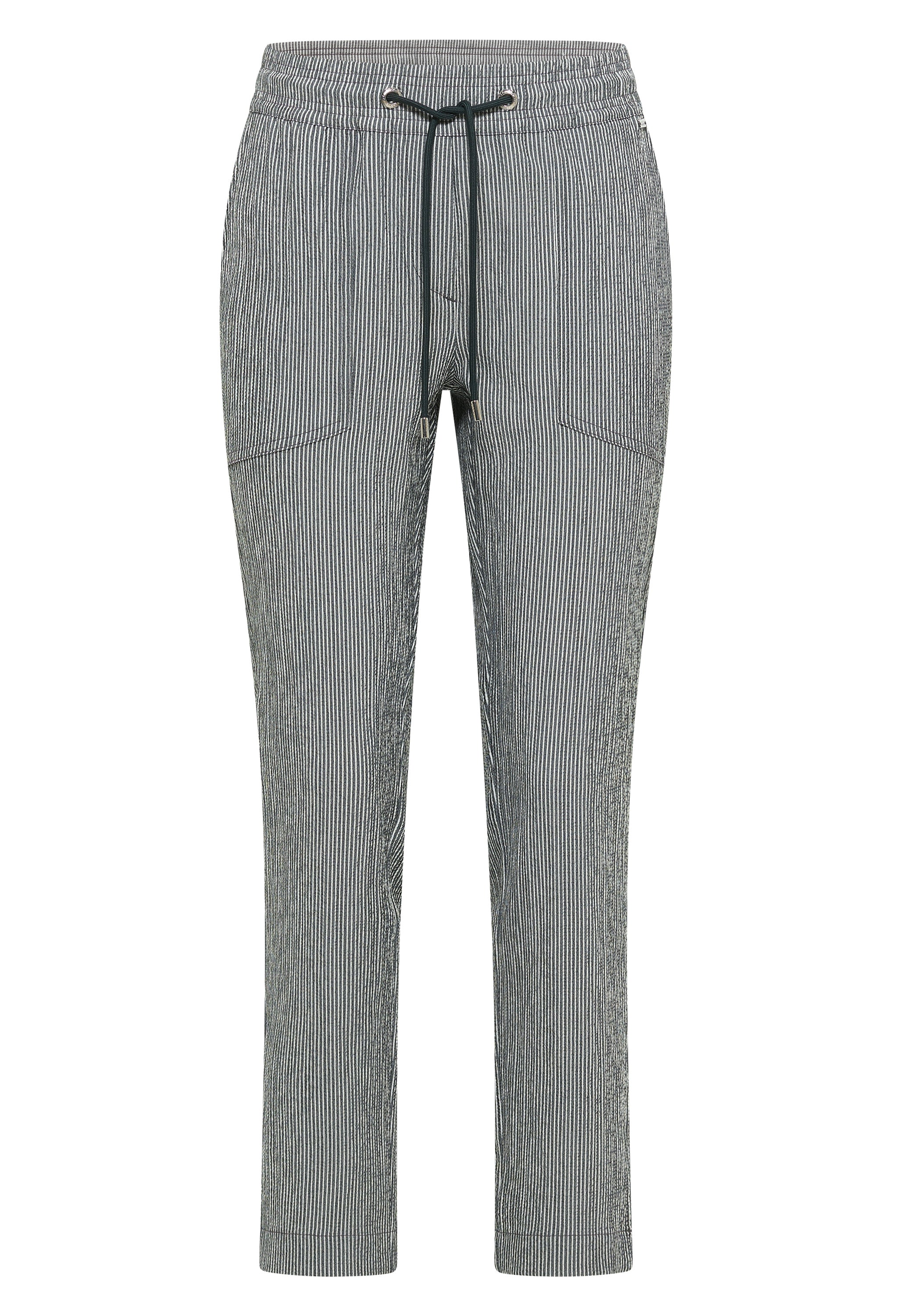 Cecil Pantalon Tracey Stripe Groen - OAK Fashion Noordwolde