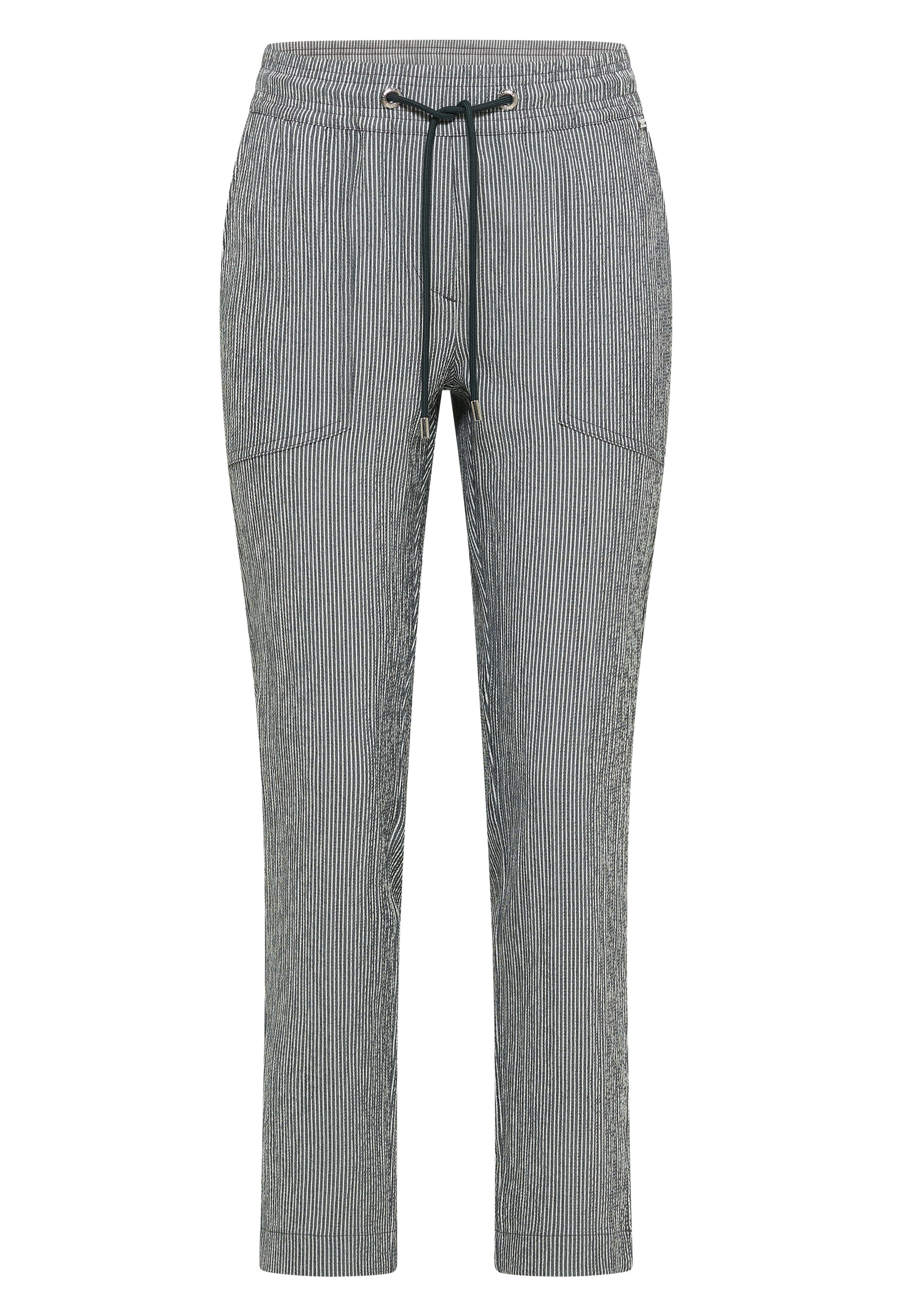 Cecil Pantalon Tracey Stripe Groen - OAK Fashion Noordwolde
