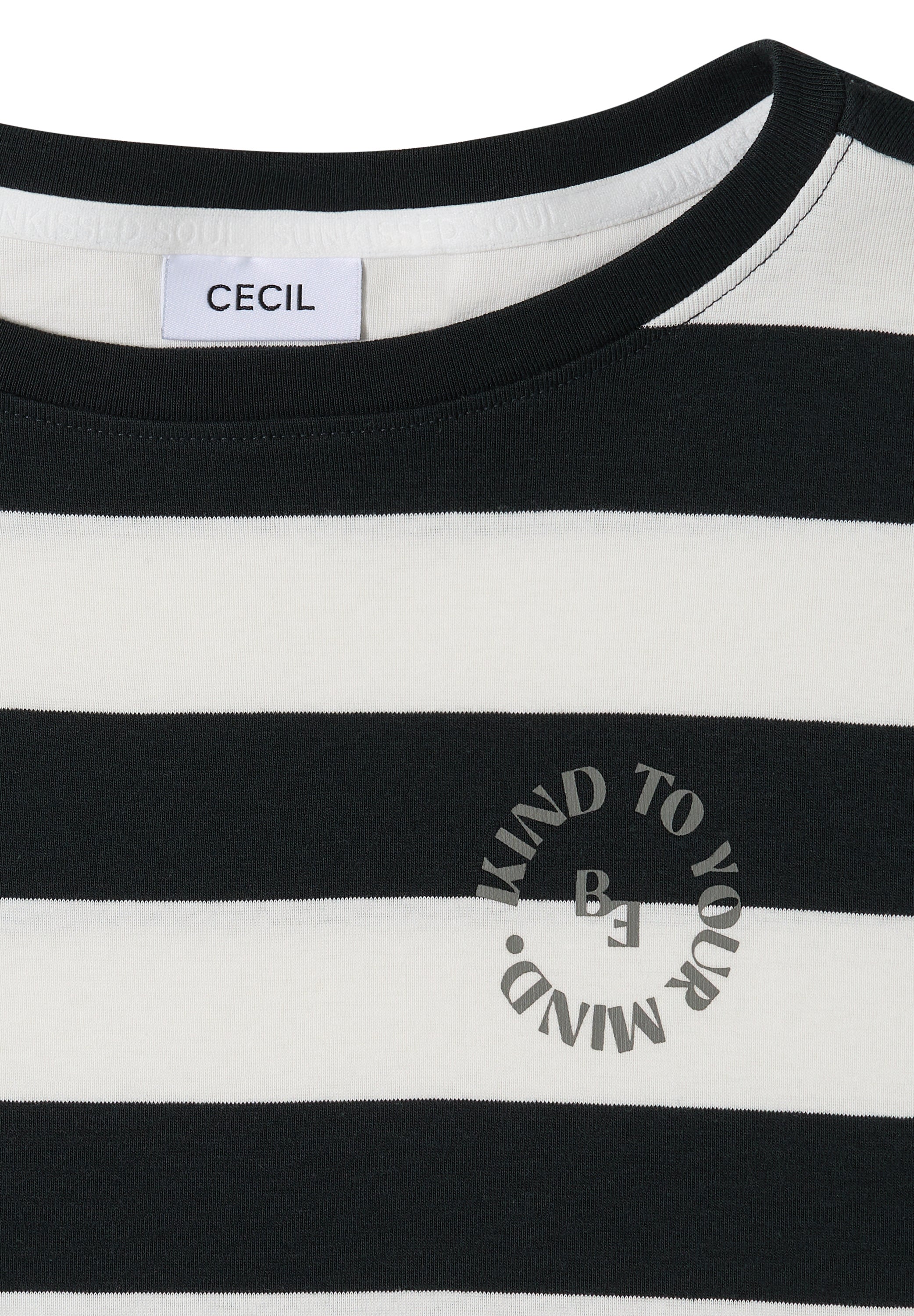 Cecil T-shirt Striped Multi Color - OAK Fashion Noordwolde