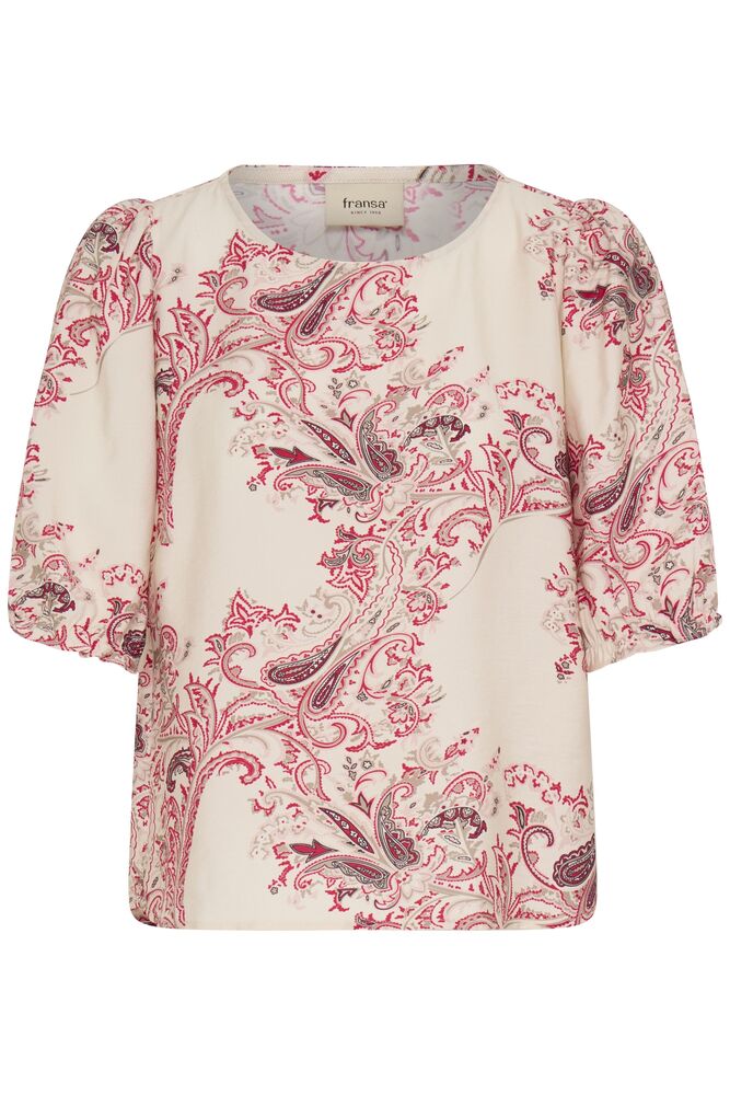 Fransa Top Adara DARA PINK AND RED - OAK Fashion Noordwolde