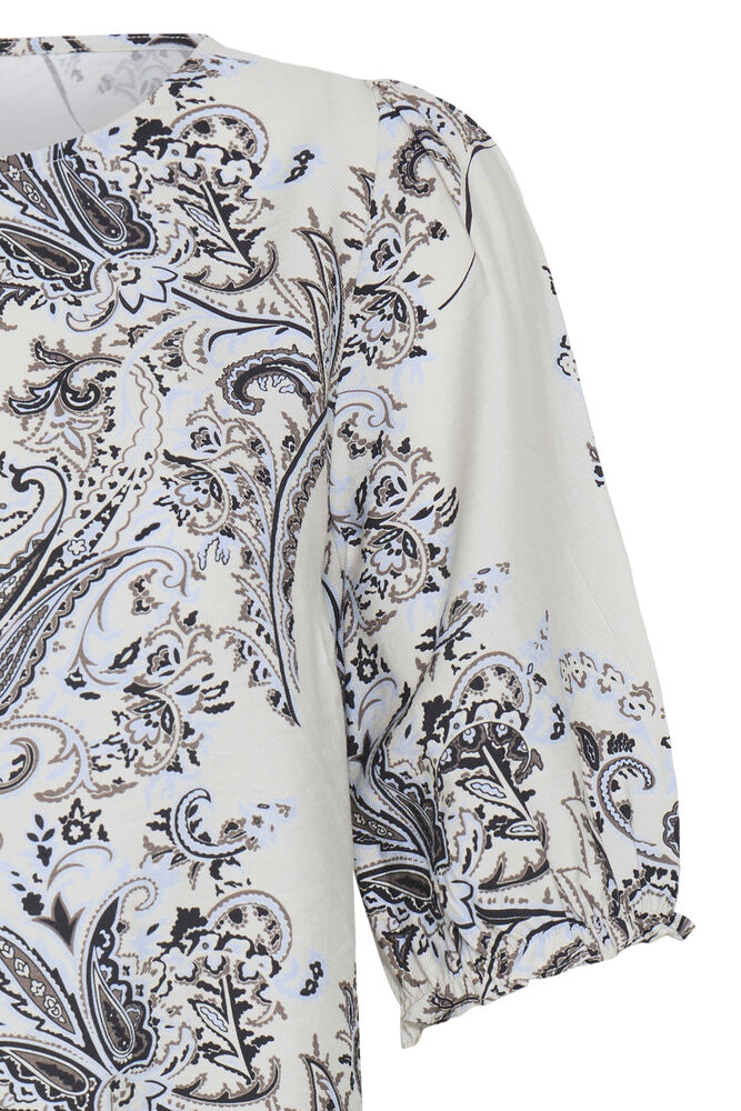 Fransa Top Adara DARA BROWN AND BLUE - OAK Fashion Noordwolde