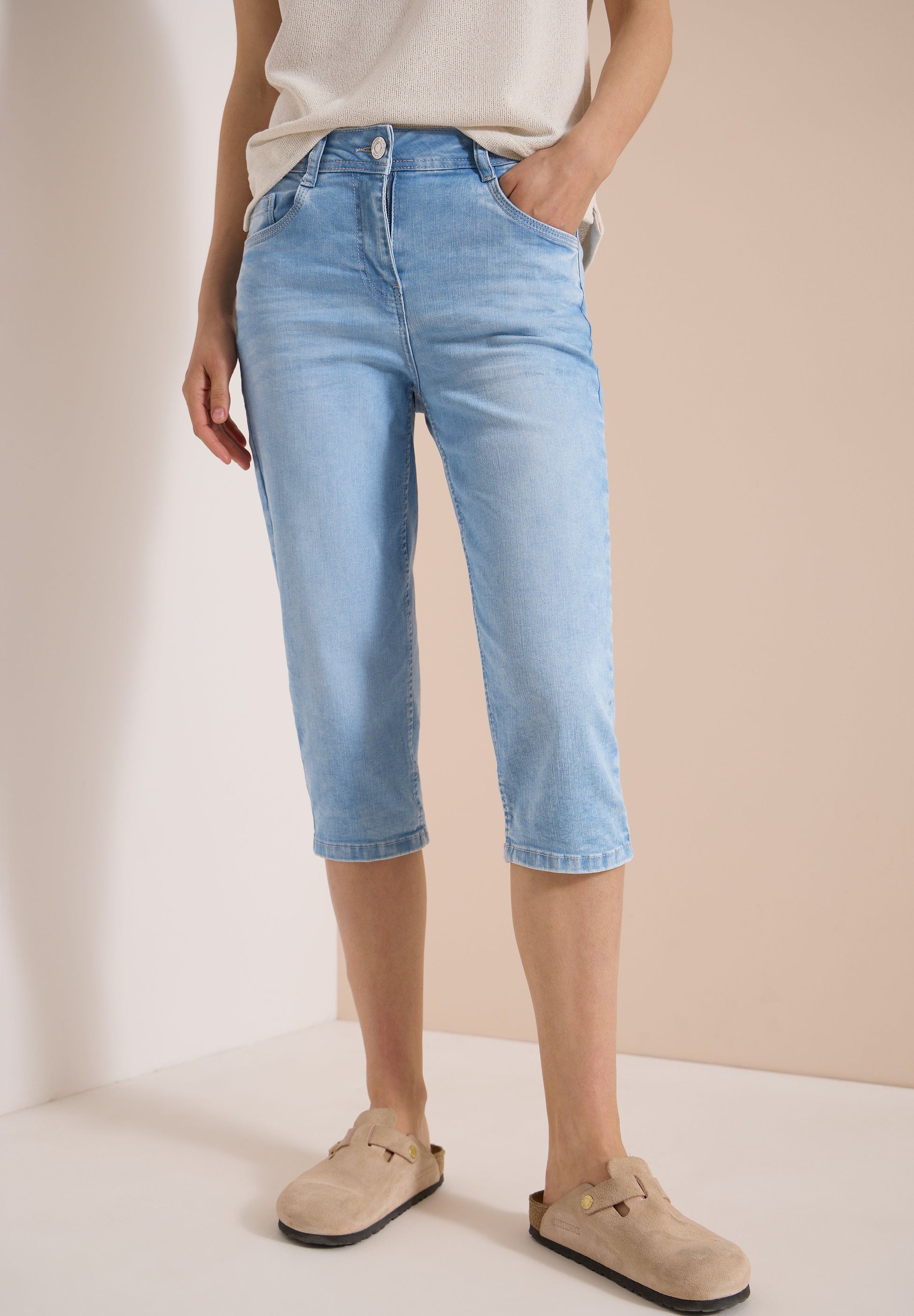 Cecil Capri Toronto Denim - Dark Blue Stone - OAK Fashion Noordwolde