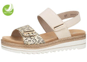 Rieker Sandaal Zebralino Bruin - OAK Fashion Noordwolde