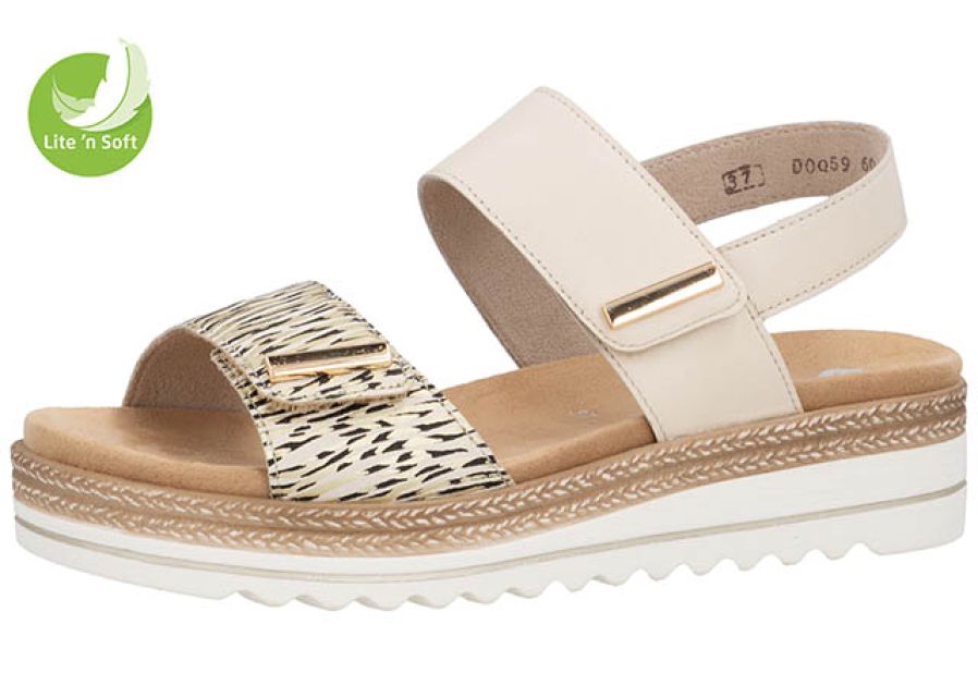 Rieker Sandaal Zebralino Bruin - OAK Fashion Noordwolde
