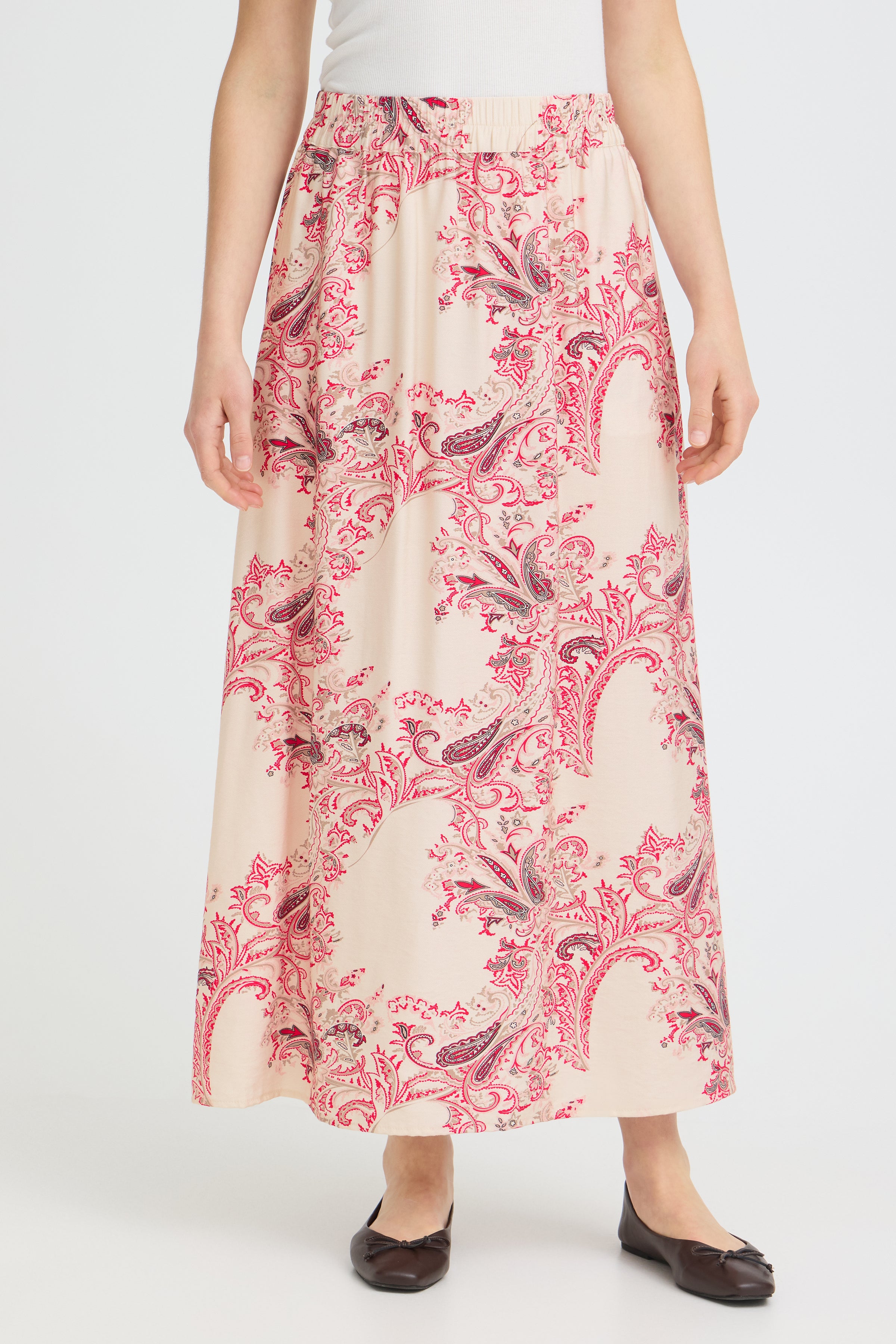 Fransa Rok Adara DARA PINK AND RED - OAK Fashion Noordwolde