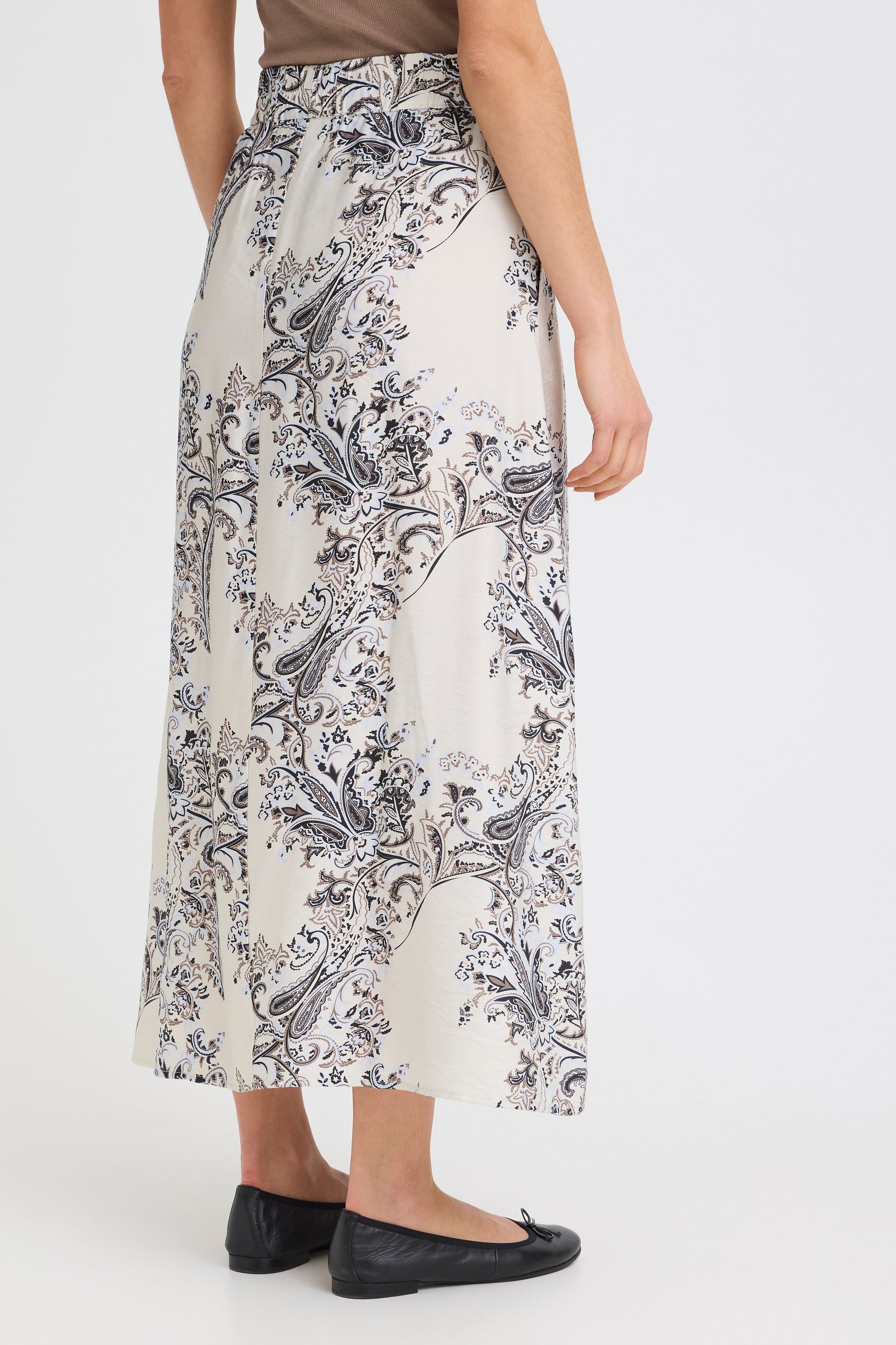 Fransa Rok Adara DARA BROWN AND BLUE - OAK Fashion Noordwolde
