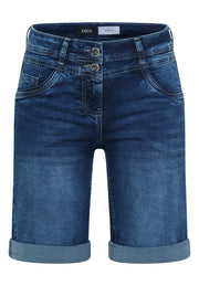 Cecil Short Scarlett Blauw - OAK Fashion Noordwolde