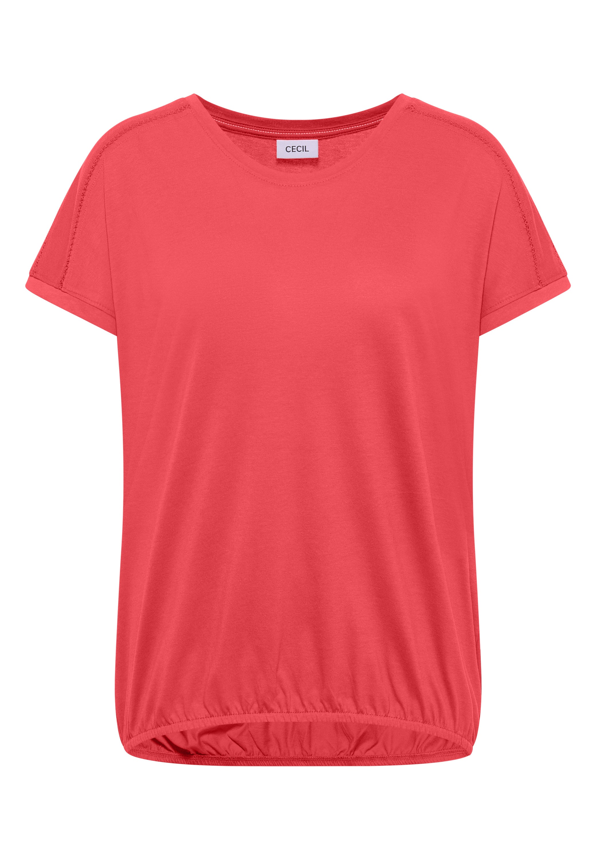 Cecil T-shirt Solid Roze - OAK Fashion Noordwolde