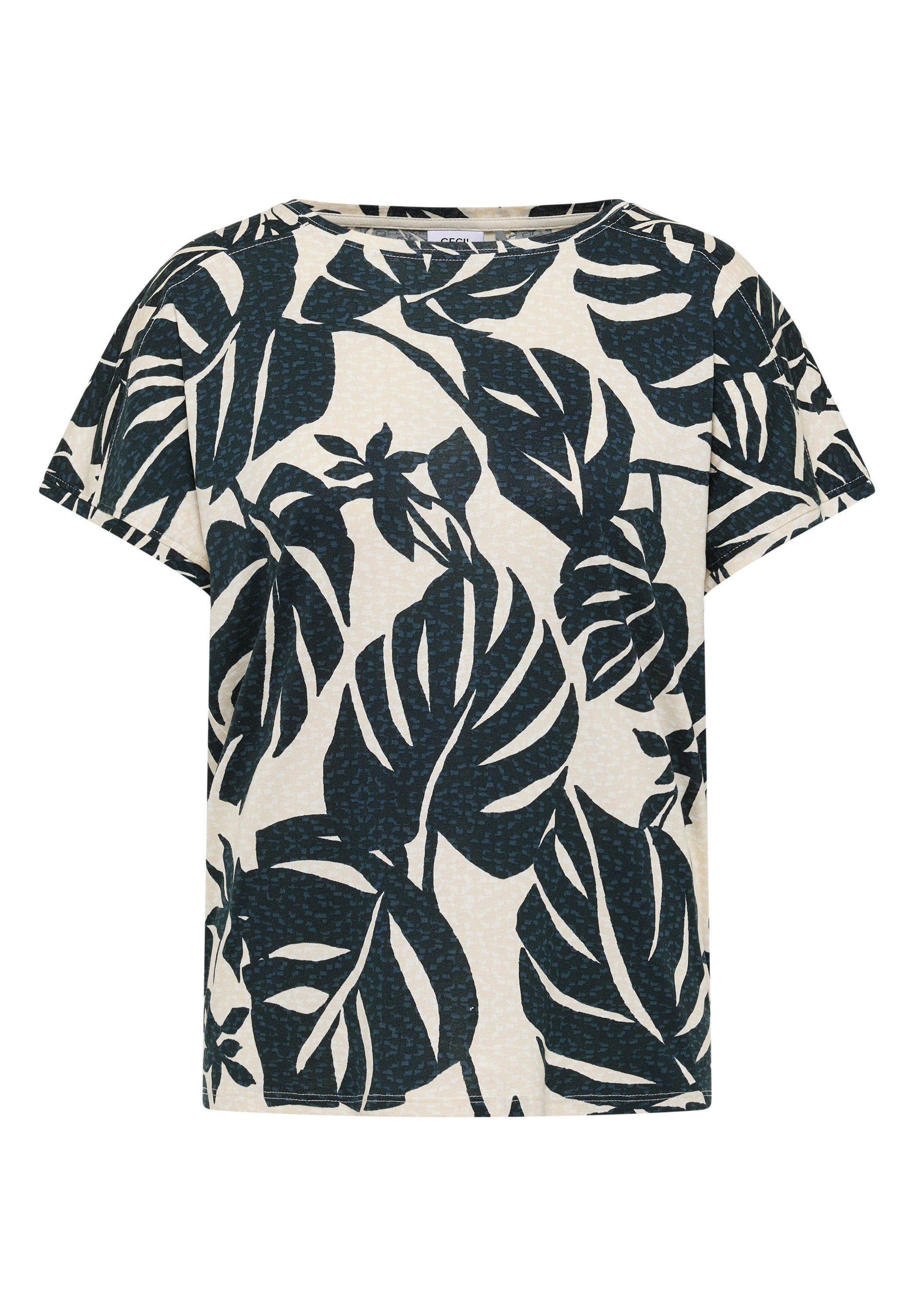 Cecil T-shirt Print Groen - OAK Fashion Noordwolde