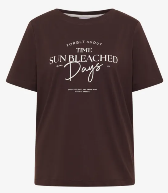 Cecil Top Sun Days Bruin - OAK Fashion Noordwolde