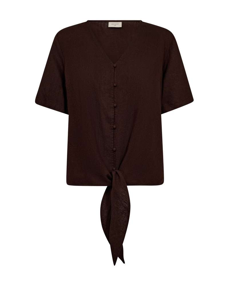 Freequent Top Lava Brown - OAK Fashion Noordwolde