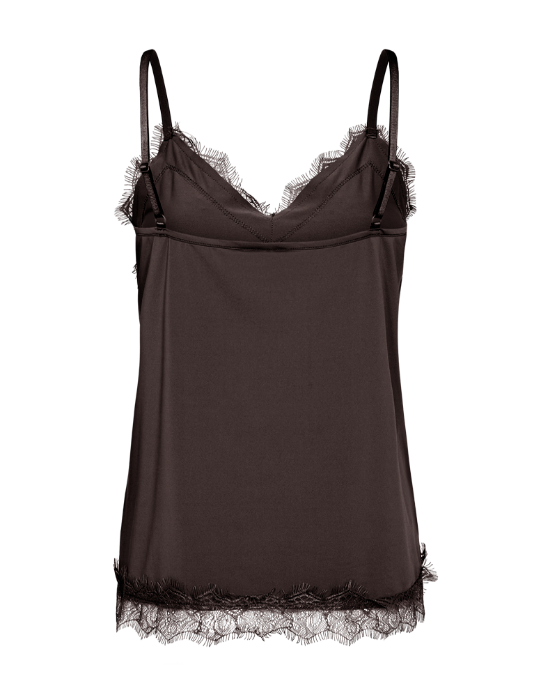 Freequent Freequent Singlet Bicco Uni Brown - OAK Fashion Noordwolde