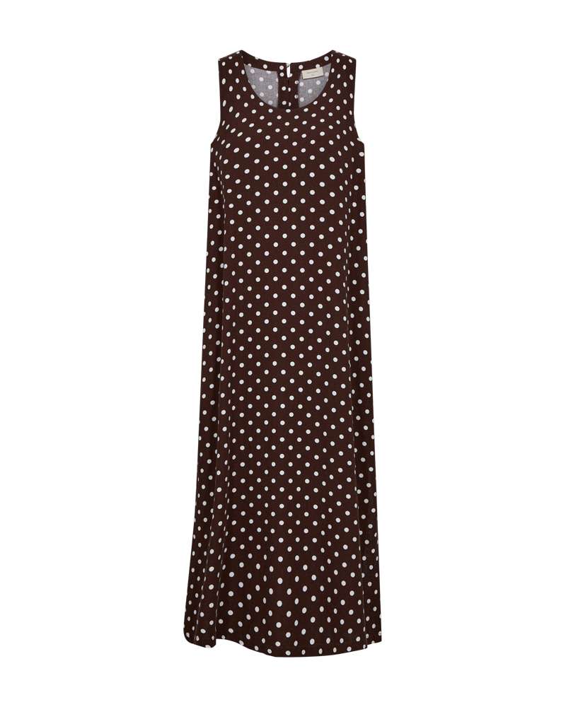 Freequent Jurk Lavisco Bruin - OAK Fashion Noordwolde
