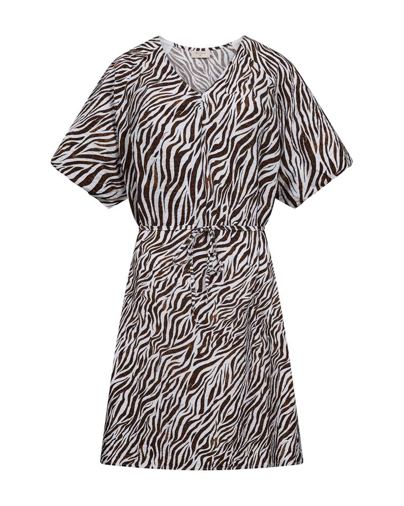 Freequent Jurk Mele Bruin - OAK Fashion Noordwolde