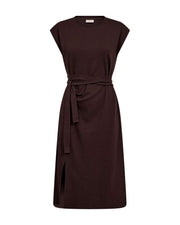 Freequent Jurk Wrap Bruin - OAK Fashion Noordwolde