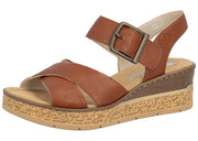 Rieker Sandaal Edina Bruin - OAK Fashion Noordwolde