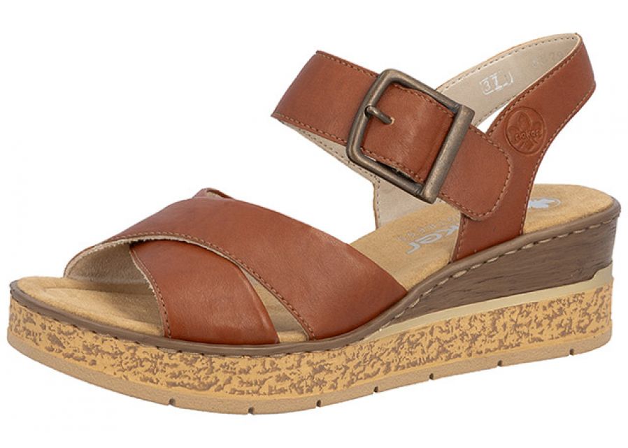 Rieker Sandaal Edina Bruin - OAK Fashion Noordwolde