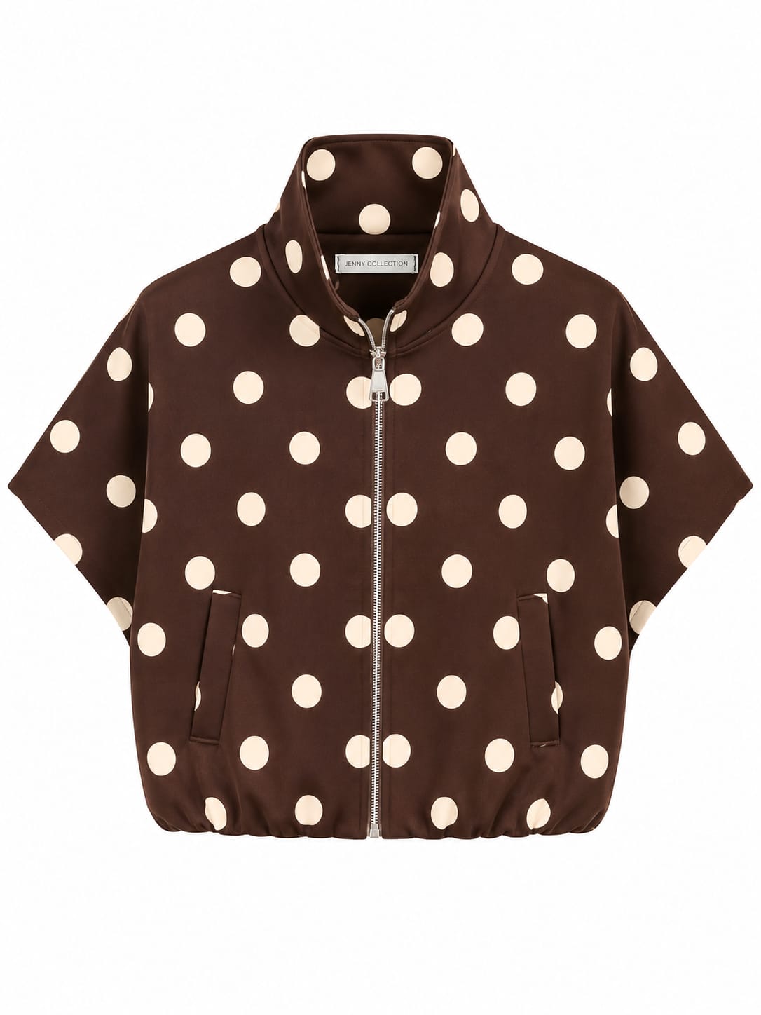Oak Vestje Dots Bruin - OAK Fashion Noordwolde
