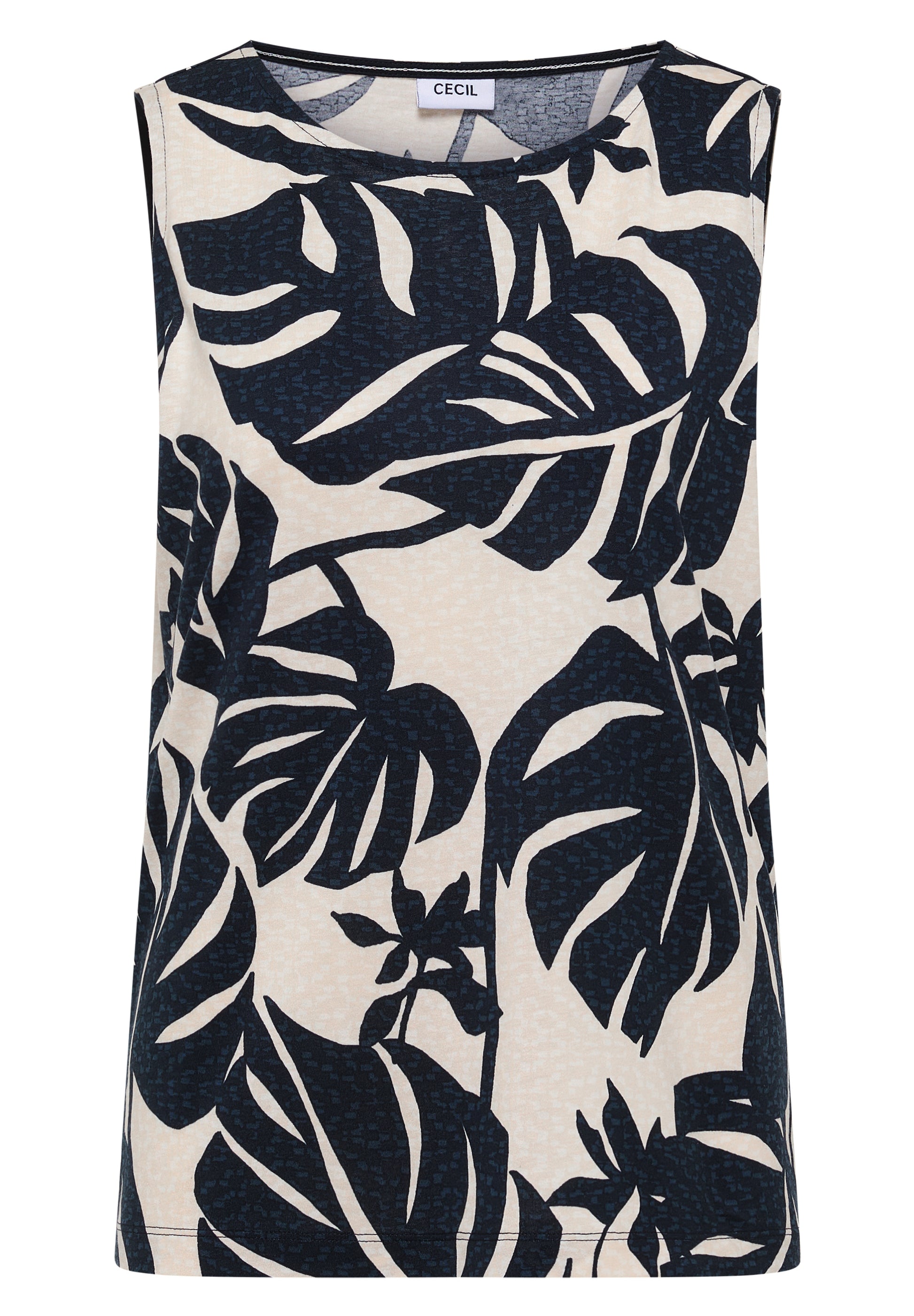 Cecil Top Mouwloos Groen - OAK Fashion Noordwolde