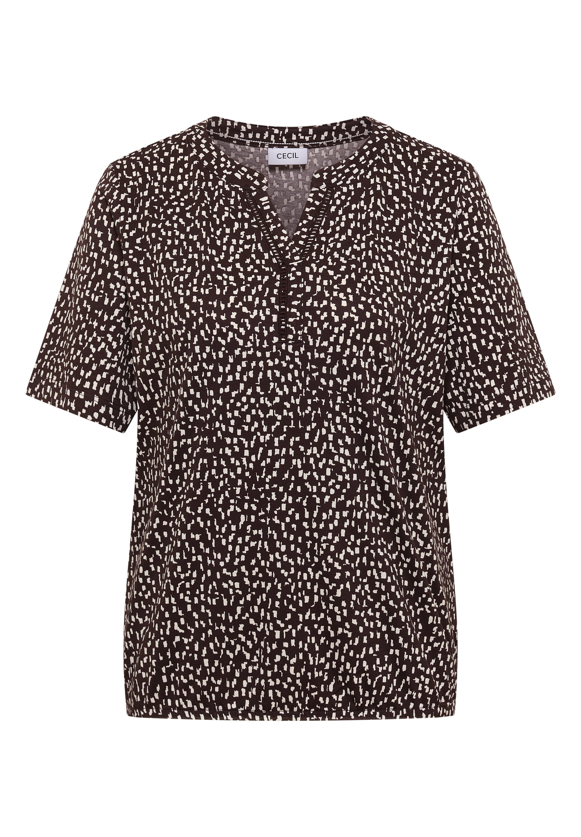 Cecil Top Lace Bruin - OAK Fashion Noordwolde