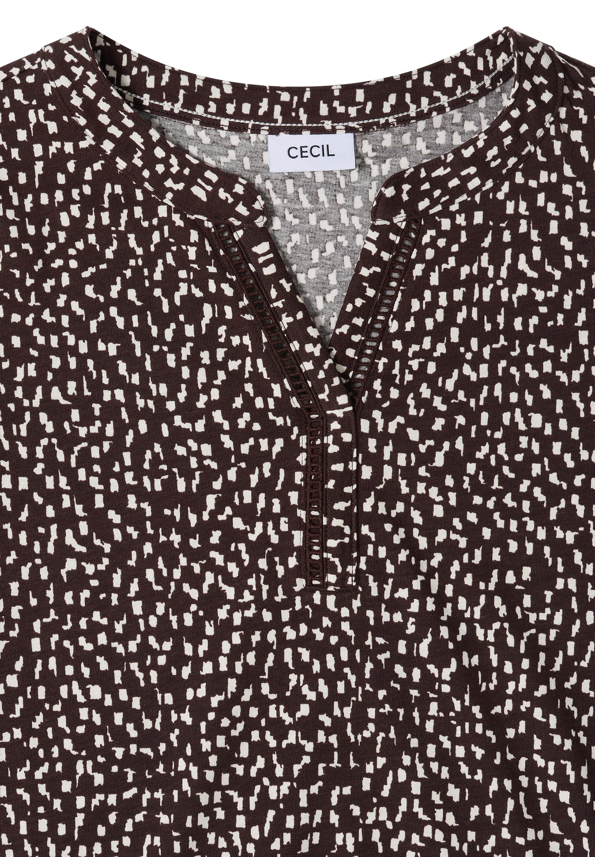 Cecil Top Lace Bruin - OAK Fashion Noordwolde