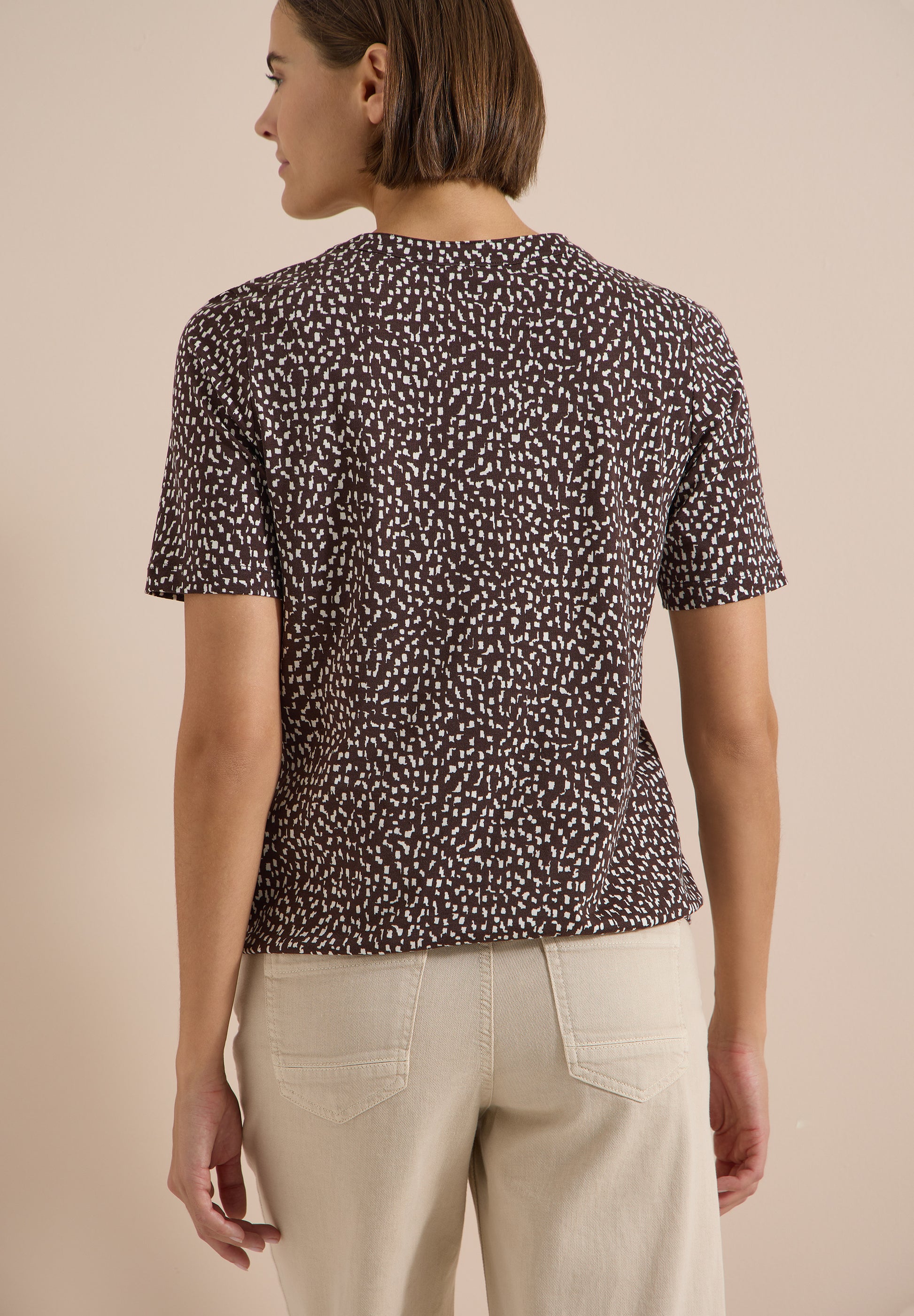 Cecil Top Lace Bruin - OAK Fashion Noordwolde