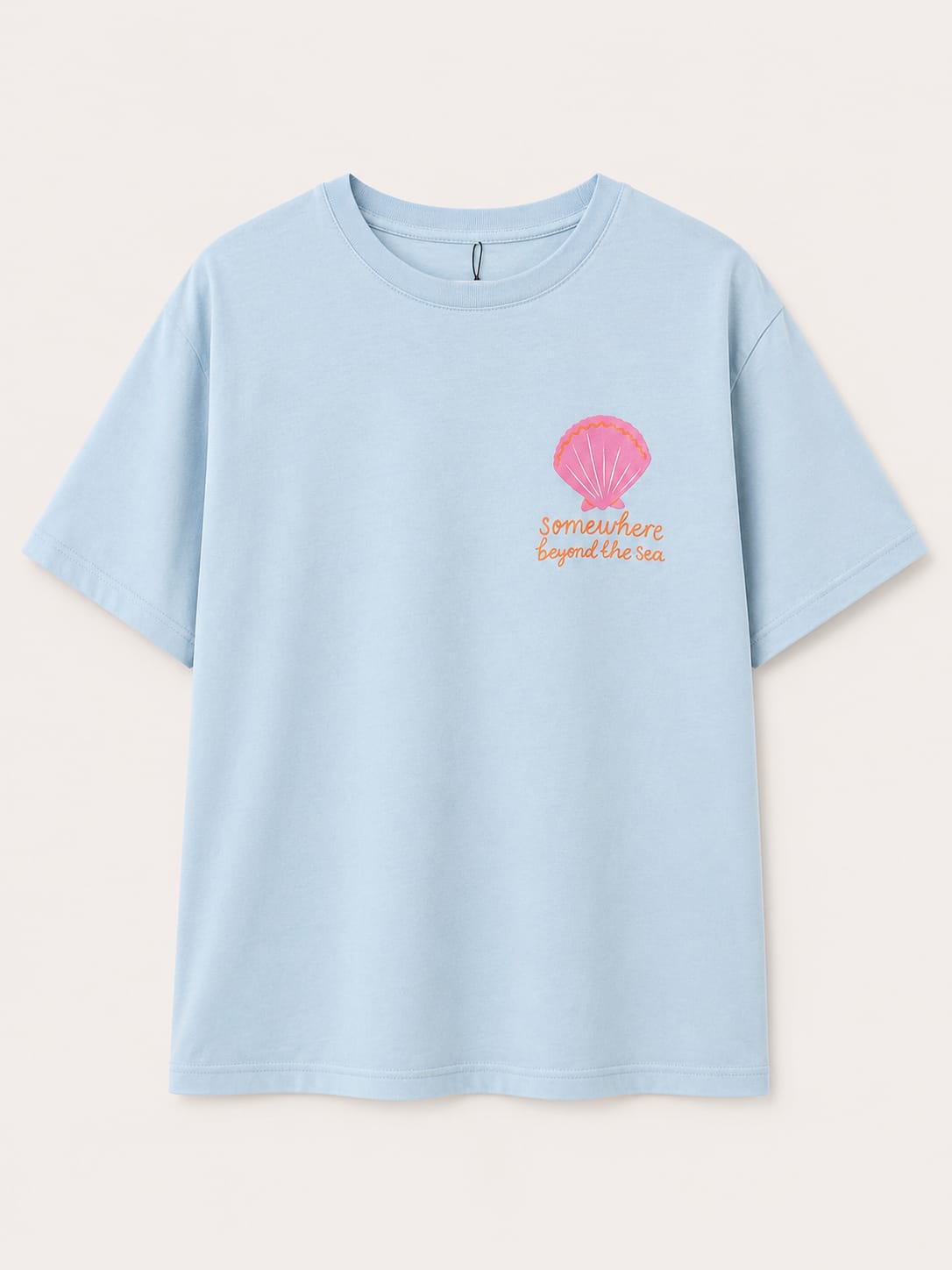 Oak T-shirt Sea Blauw - OAK Fashion Noordwolde